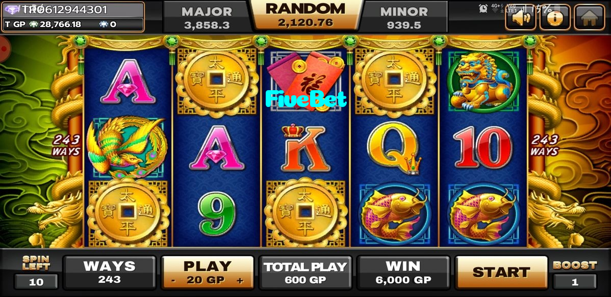 FiveBet casino presented on mobile device in Pakistan with slots and live games